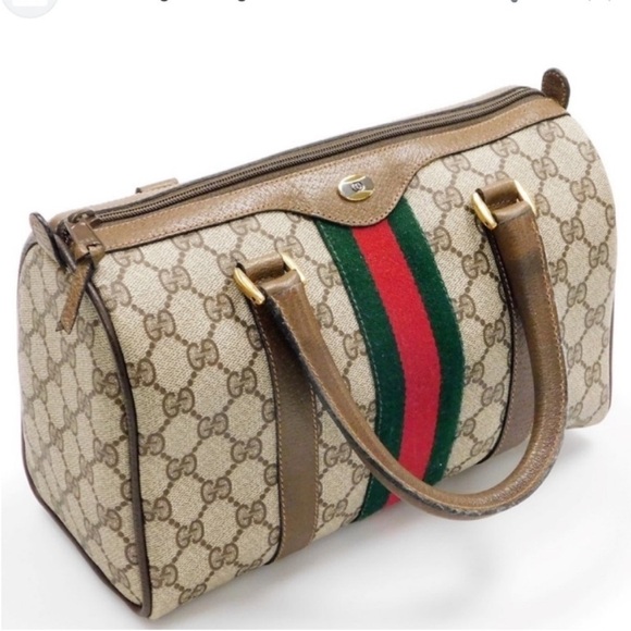 Authenticated Gucci Supreme Web Boston Ophidia Tote Bag Handbag Purse - Picture 16 of 16